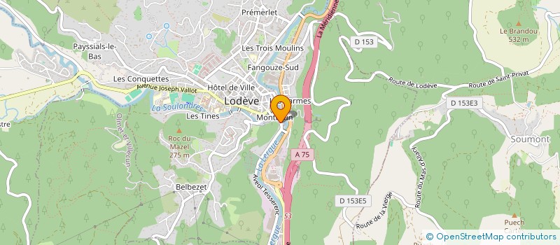 localisation de l'entreprise MONSIEUR AHMED DJELILATE à LODEVE