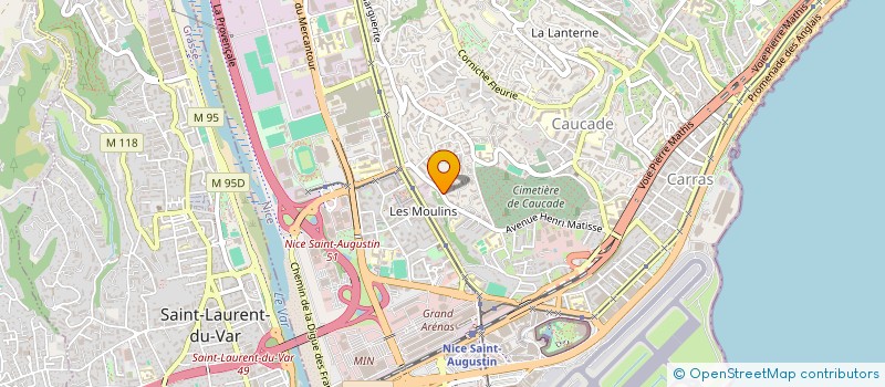 localisation de l'entreprise MONSIEUR AHMED DJELLOUL BOUDJELTHIA  NICE