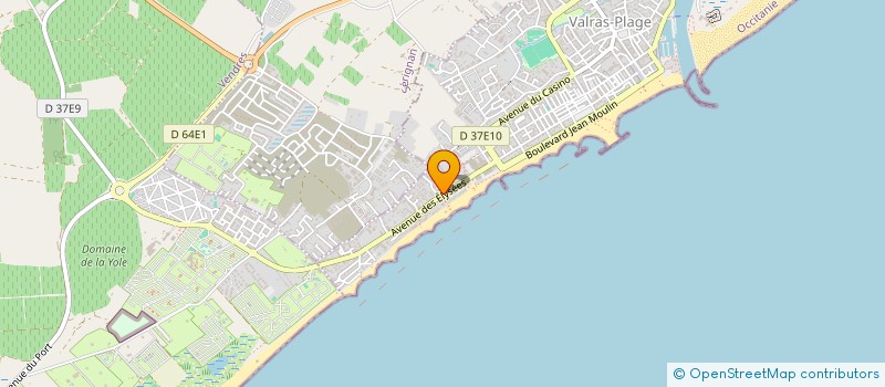 localisation de l'entreprise MONSIEUR AHMED DOMINIQUE AIDOUD  VALRAS-PLAGE