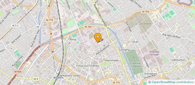 localisation de l'entreprise MONSIEUR AHMED DOUGA  ROUBAIX