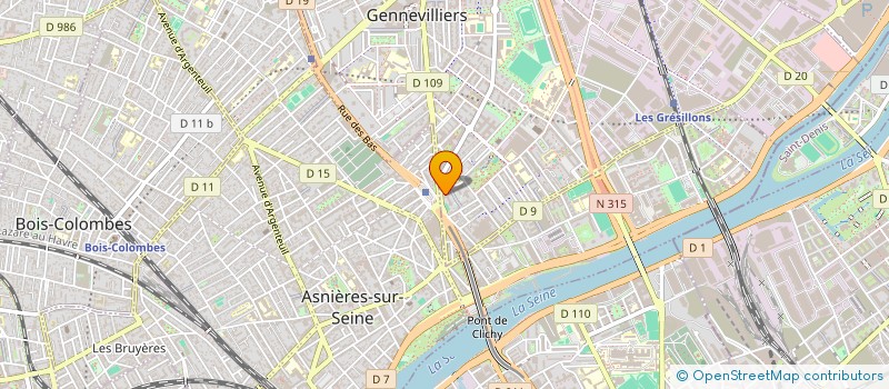 localisation de l'entreprise MONSIEUR AHMED DRIS  GENNEVILLIERS