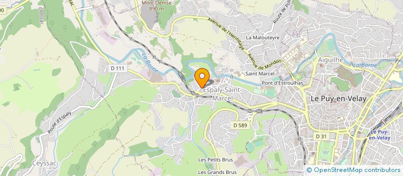 localisation de l'entreprise MONSIEUR AHMED EL AAZZOUZI  ESPALY-SAINT-MARCEL