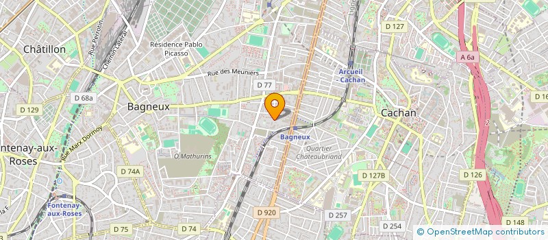 localisation de l'entreprise MONSIEUR AHMED EL BAGHDADI à BAGNEUX
