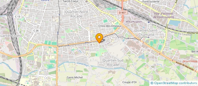 localisation de l'entreprise MONSIEUR AHMED EL BESSRINI  AVIGNON