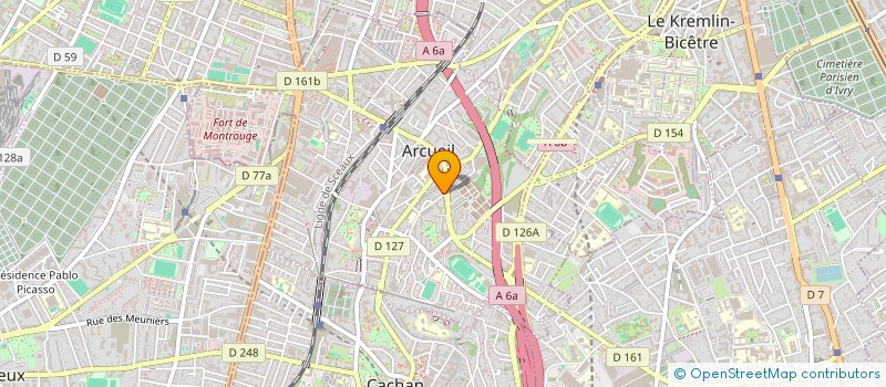 localisation de l'entreprise MONSIEUR AHMED EL DAHAN à ARCUEIL