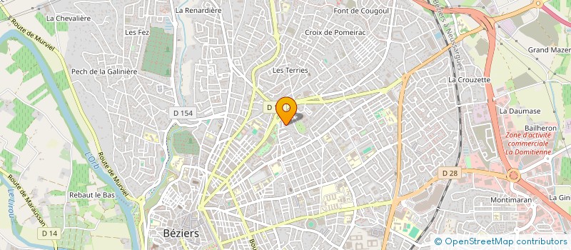localisation de l'entreprise MONSIEUR AHMED EL HAJJOUNI BELLACHE  BEZIERS