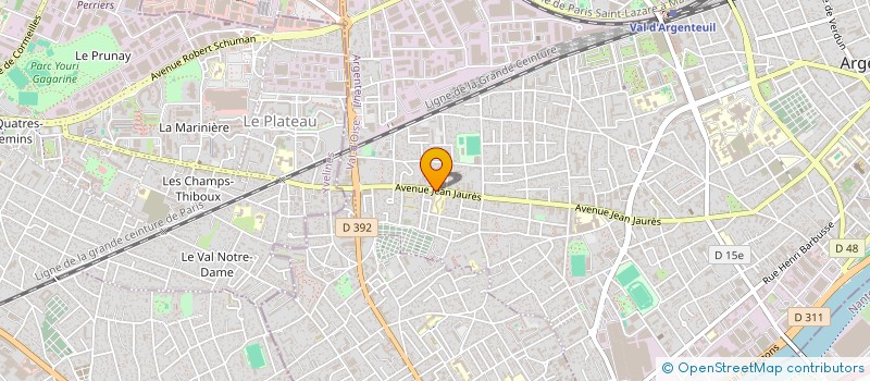 localisation de l'entreprise MONSIEUR AHMED EL MEZLOUGUI  ARGENTEUIL