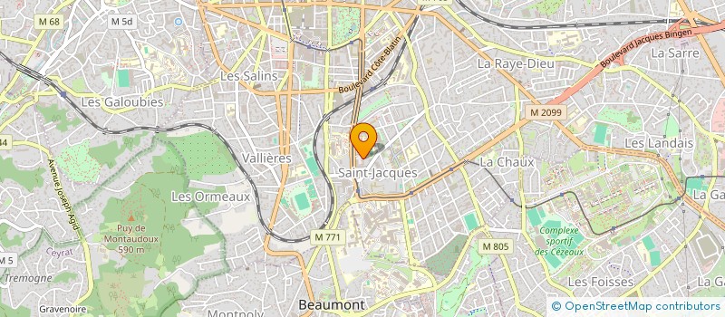 localisation de l'entreprise MONSIEUR AHMED EL YAAKOUBI  CLERMONT-FERRAND