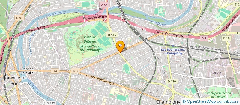 localisation de l'entreprise MONSIEUR AHMED ELHAMEL à CHAMPIGNY-SUR-MARNE