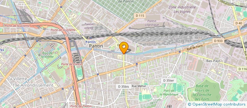 localisation de l'entreprise MONSIEUR AHMED ELKHALFI à PANTIN
