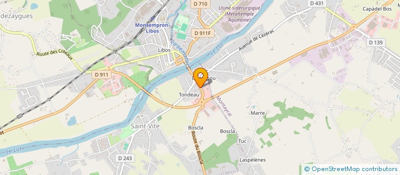 localisation de l'entreprise MONSIEUR AHMED ENNAGA  SAINT-VITE