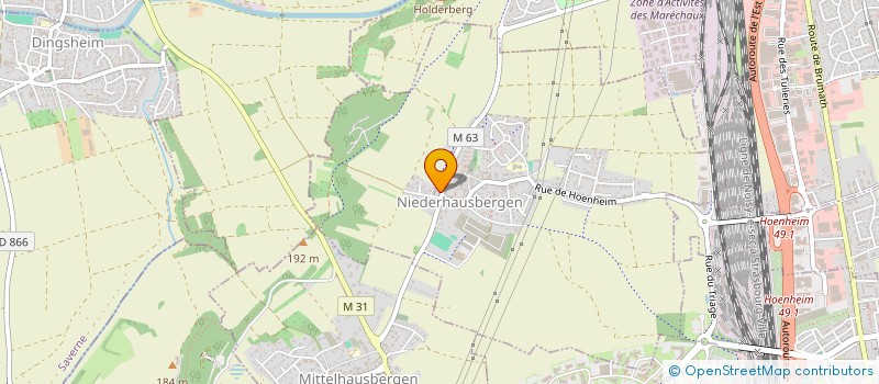 localisation de l'entreprise MONSIEUR AHMED ER  NIEDERHAUSBERGEN