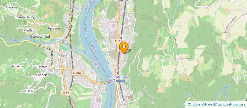 localisation de l'entreprise MONSIEUR AHMED EZ ZINE  SAINT-VALLIER