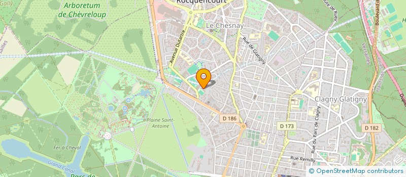 localisation de l'entreprise MONSIEUR AHMED FADLAOUI à LE CHESNAY-ROCQUENCOURT