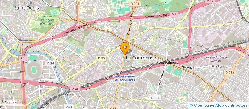 localisation de l'entreprise MONSIEUR AHMED FAROUI à LA COURNEUVE