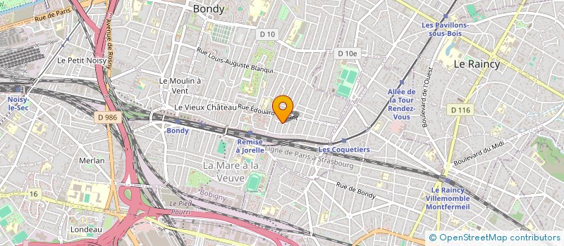 localisation de l'entreprise MONSIEUR AHMED FAYCAL  BONDY