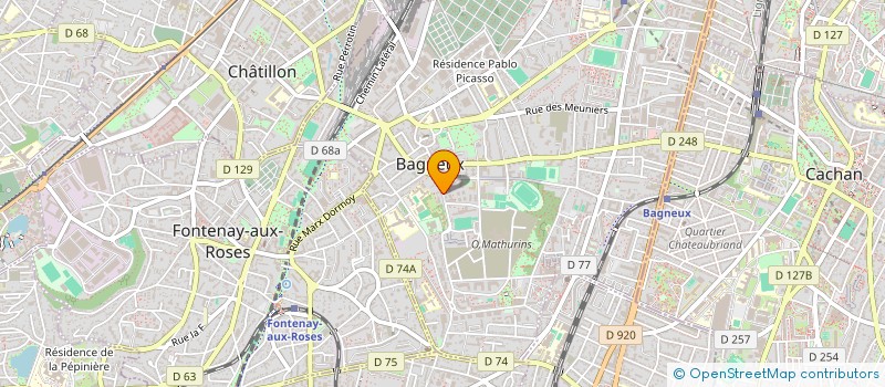 localisation de l'entreprise MONSIEUR AHMED FEKIH à BAGNEUX