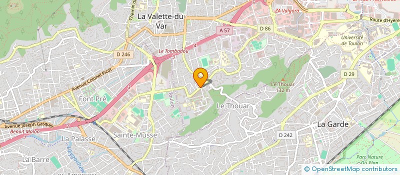 localisation de l'entreprise MONSIEUR AHMED FENNIA à LA VALETTE-DU-VAR