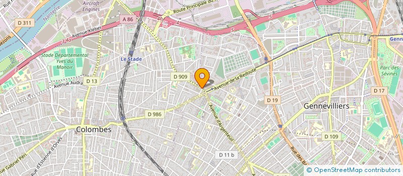 localisation de l'entreprise MONSIEUR AHMED FERRAGH à COLOMBES