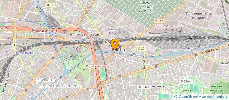 localisation de l'entreprise MONSIEUR AHMED FLICI  PANTIN