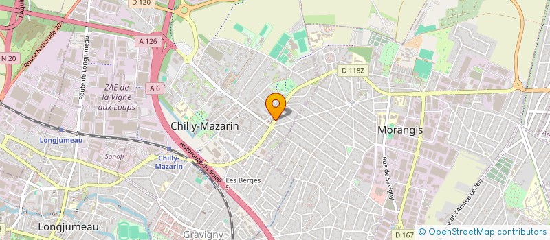 localisation de l'entreprise MONSIEUR AHMED FOFANA à CHILLY-MAZARIN
