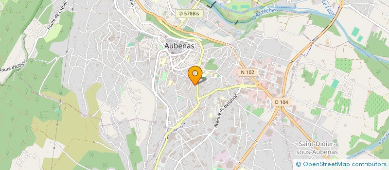 localisation de l'entreprise MONSIEUR AHMED FRAINE  AUBENAS