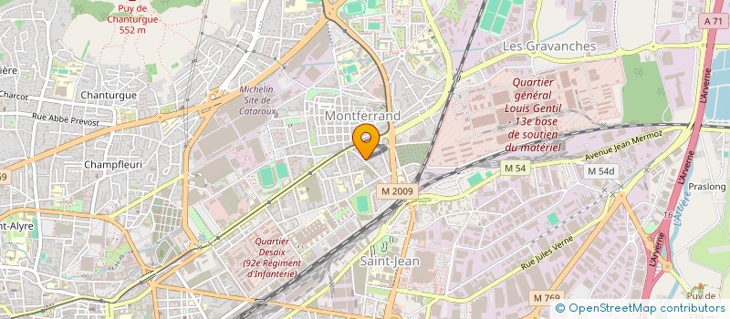 localisation de l'entreprise MONSIEUR AHMED GBALI  CLERMONT-FERRAND