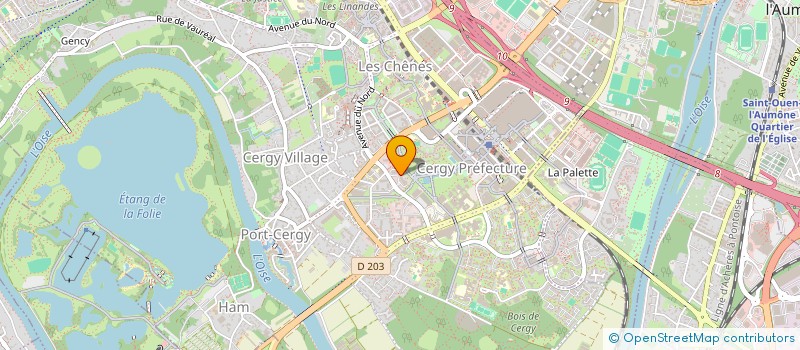 localisation de l'entreprise MONSIEUR AHMED GERFI  CERGY