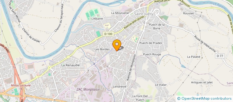 localisation de l'entreprise MONSIEUR AHMED GHERIB à SAINT-JUERY