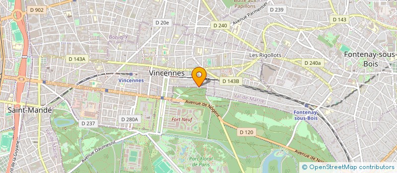 localisation de l'entreprise MONSIEUR AHMED GHONIM à VINCENNES