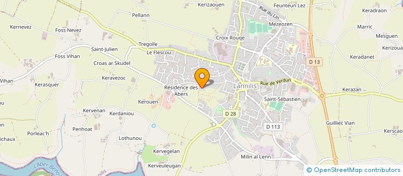 localisation de l'entreprise MONSIEUR AHMED GHORCHI à LANNILIS