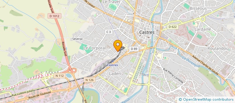 localisation de l'entreprise MONSIEUR AHMED GUELIMI  CASTRES