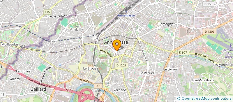 localisation de l'entreprise MONSIEUR AHMED GUENAOUI à ANNEMASSE