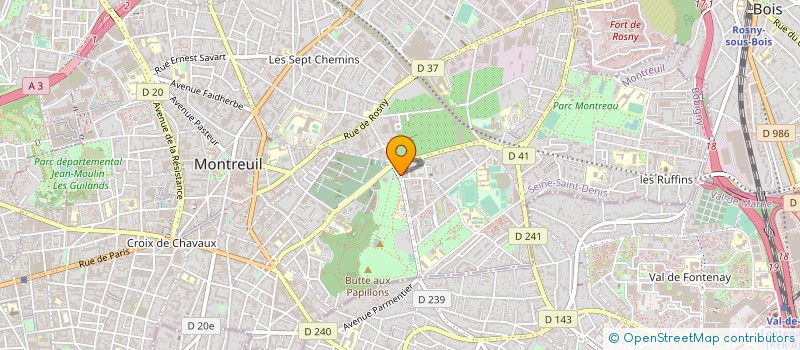 localisation de l'entreprise MONSIEUR AHMED HADJ NACER à MONTREUIL