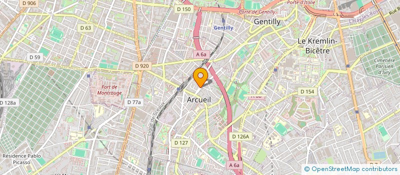 localisation de l'entreprise MONSIEUR AHMED HADJEB  ARCUEIL