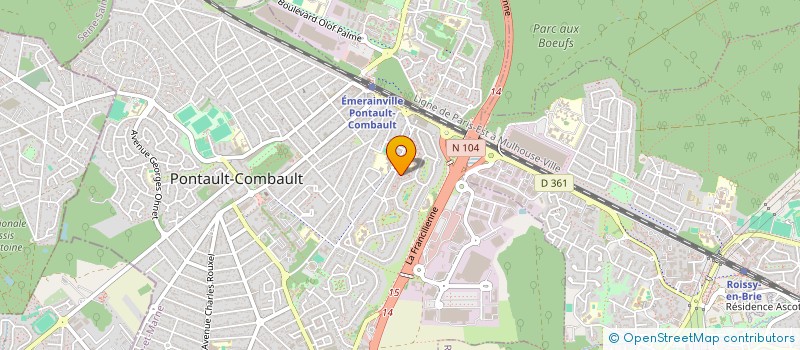 localisation de l'entreprise MONSIEUR AHMED HAGGUI à PONTAULT-COMBAULT