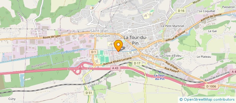 localisation de l'entreprise MONSIEUR AHMED HAJJI  LA TOUR-DU-PIN