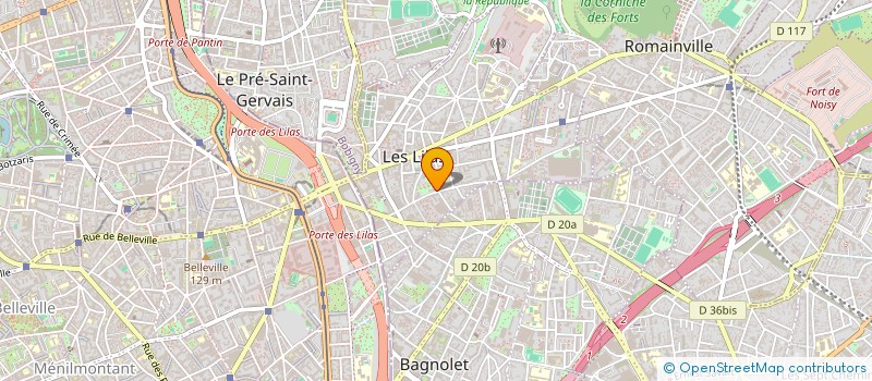 localisation de l'entreprise MONSIEUR AHMED HAMANI à LES LILAS
