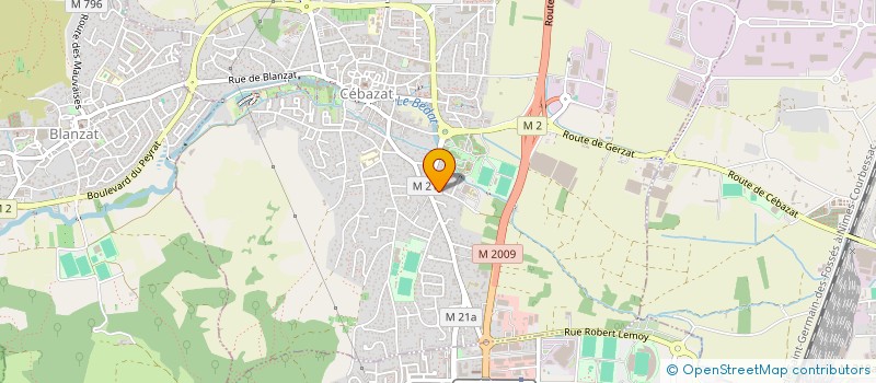 localisation de l'entreprise MONSIEUR AHMED HAMDACHE  CEBAZAT