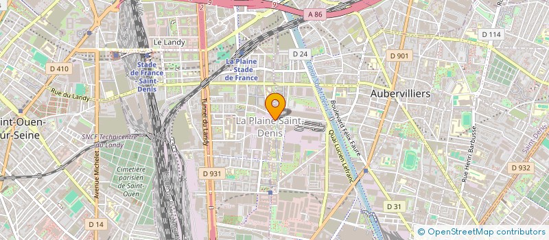 localisation de l'entreprise MONSIEUR AHMED HAMEDI  AUBERVILLIERS