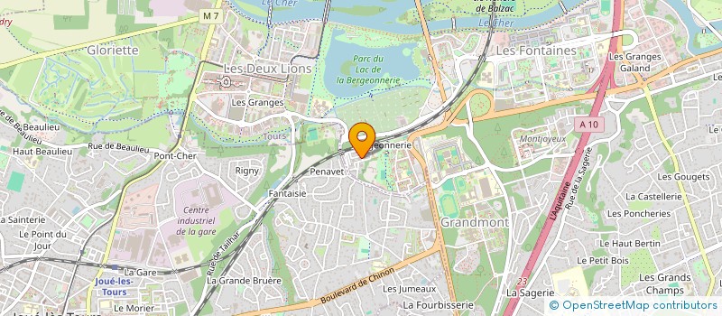 localisation de l'entreprise MONSIEUR AHMED HAMIDAT  TOURS