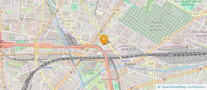 localisation de l'entreprise MONSIEUR AHMED HAMOUDA  PANTIN