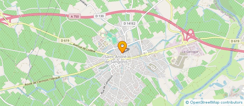 localisation de l'entreprise MONSIEUR AHMED HAMZAOUI  SAINT-ANDRE-DE-SANGONIS