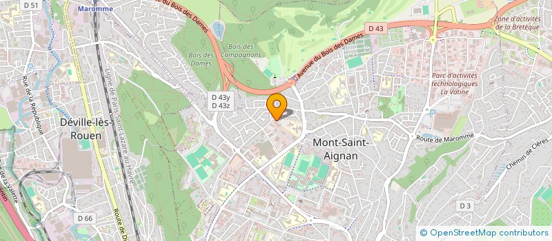 localisation de l'entreprise MONSIEUR AHMED HAMZI  MONT-SAINT-AIGNAN