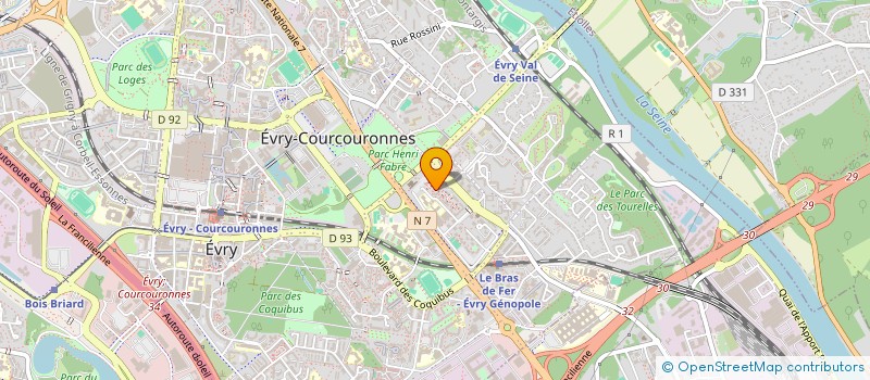 localisation de l'entreprise MONSIEUR AHMED HANAFY à EVRY-COURCOURONNES
