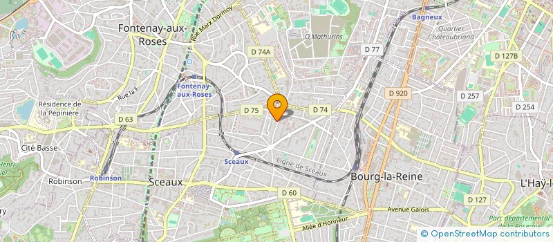 localisation de l'entreprise MONSIEUR AHMED HASSINI à SCEAUX