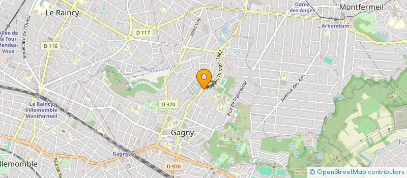 localisation de l'entreprise MONSIEUR AHMED HELALI  GAGNY