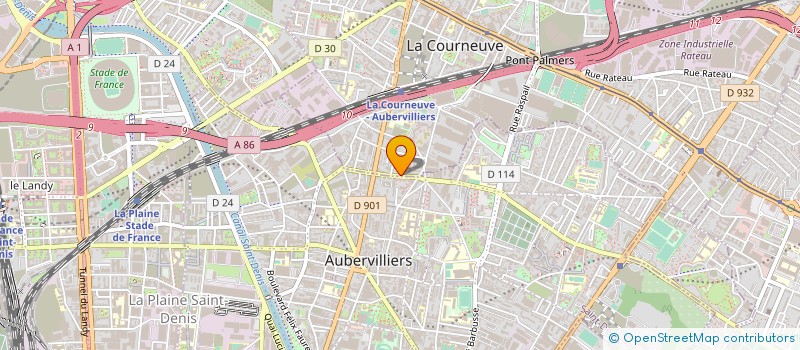 localisation de l'entreprise MONSIEUR AHMED HOCINE à LA COURNEUVE