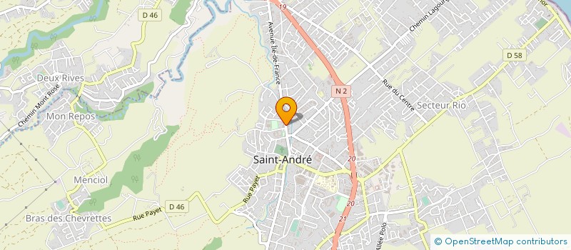 localisation de l'entreprise MONSIEUR AHMED IBRAHIM à SAINT-ANDRE