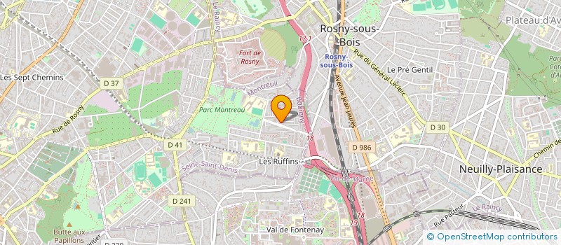 localisation de l'entreprise MONSIEUR AHMED IBRAHIM à MONTREUIL